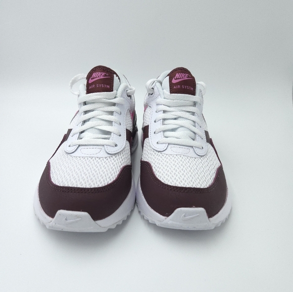 AIR MAX SYSTM (GS) White/Burgandy/Pink  Kids Shoes   DQ0284 116 - Picture 4 of 9